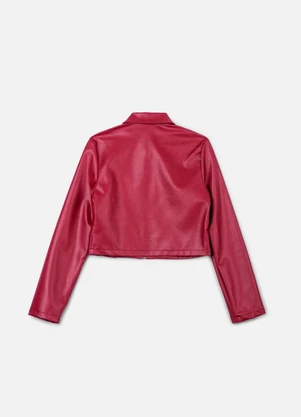 Authoria - Jaqueta Fake Leather Bordô Bordo - AUTHORIA