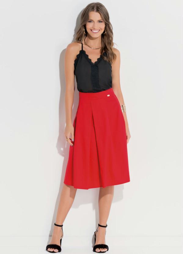 Quintess - Blusa com Transparência e Renda Preta 3