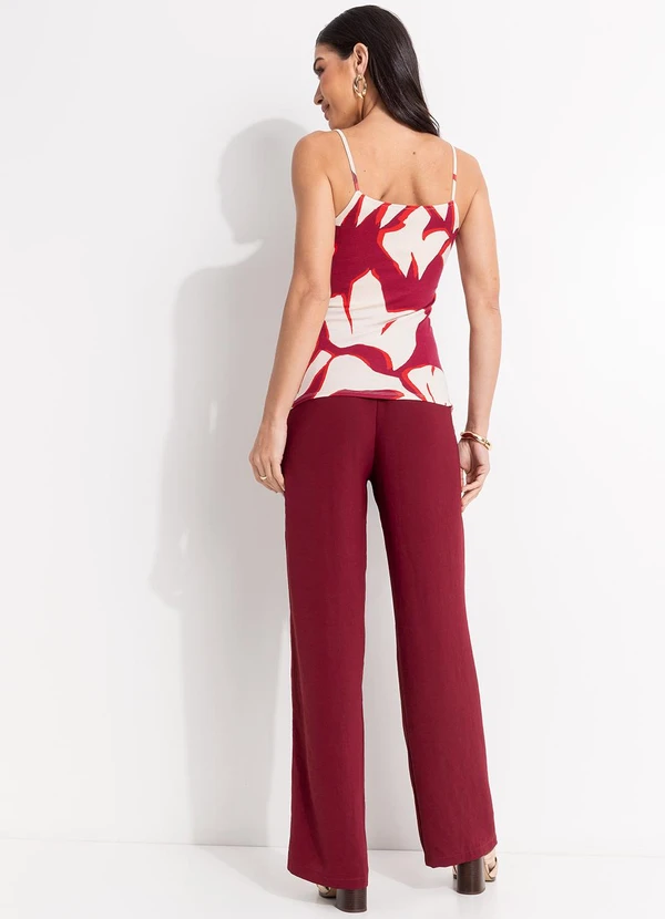 Quintess - Blusa Abstrato Bicolor em Malha de Viscose 5