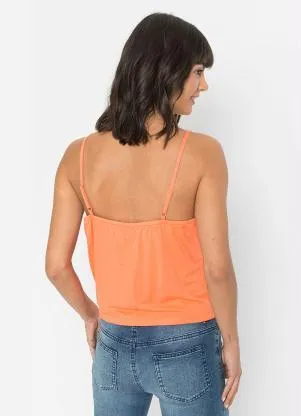 bonprix - Blusa Alça com Argola Laranja - BONPRIX