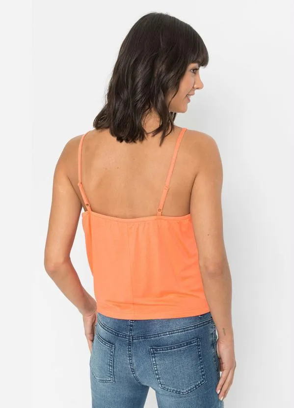 bonprix - Blusa Alça com Argola Laranja 2