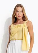 Blusa Amarelo Claro em Linho