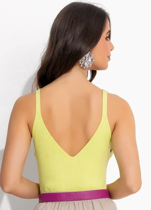 Quintess - Blusa Amarelo em Tricô - QUINTESS
