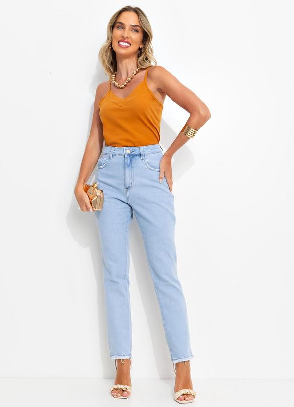 Bimini - Blusa Amarelo Escuro em Malha de Algodão 3