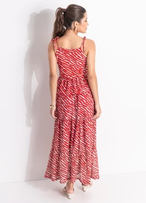 Quintess - Blusa Animal Print em Malha Plissada - QUINTESS