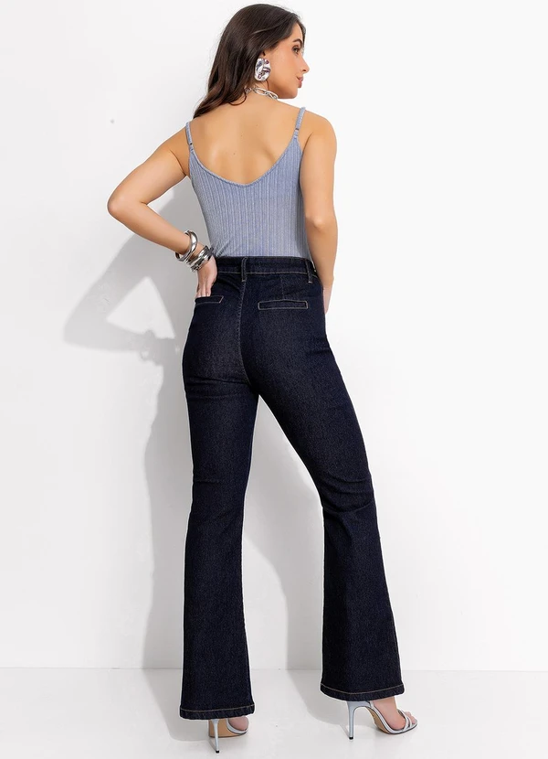 Quintess - Blusa Azul Bebê em Malha Plissada 5