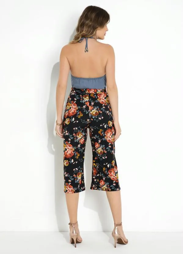 Moda Pop - Blusa Azul Claro com Alças e Frente Única 5