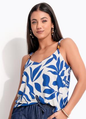 Blusa (Azul) em Malha de Viscose