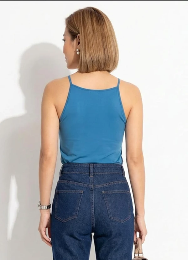 Quintess - Blusa Azul em Malha Fria 6