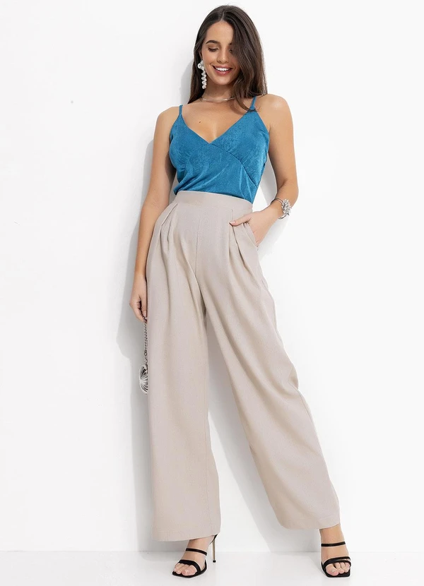 Quintess - Blusa Azul Petróleo em Malha Flow 3