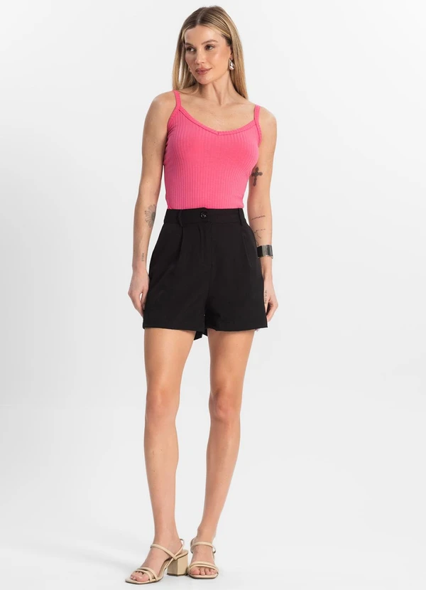 Rovitex - Blusa Básica de Alça Feminina Rosa 3