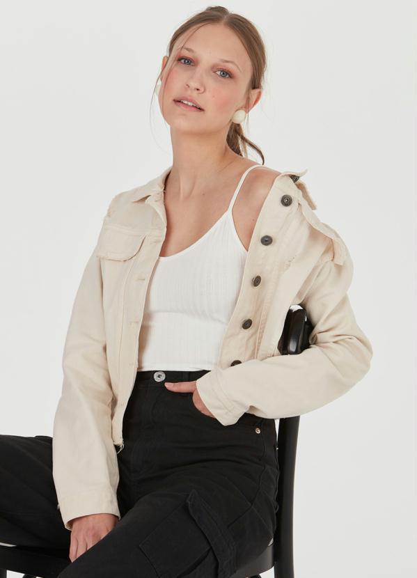 Malwee - Blusa Básica de Malha Canelada Off White 5