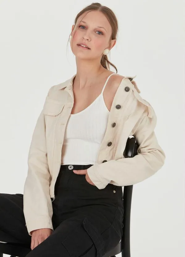 Malwee - Blusa Básica de Malha Canelada Off White 5