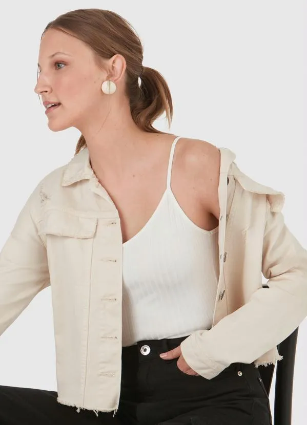 Malwee - Blusa Básica de Malha Canelada Off White 6