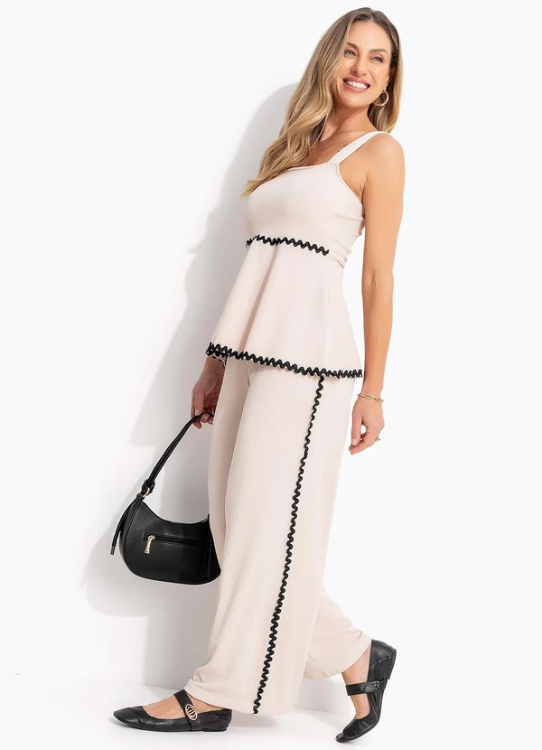 Quintess - Blusa Bege em Malha Anarruga 3