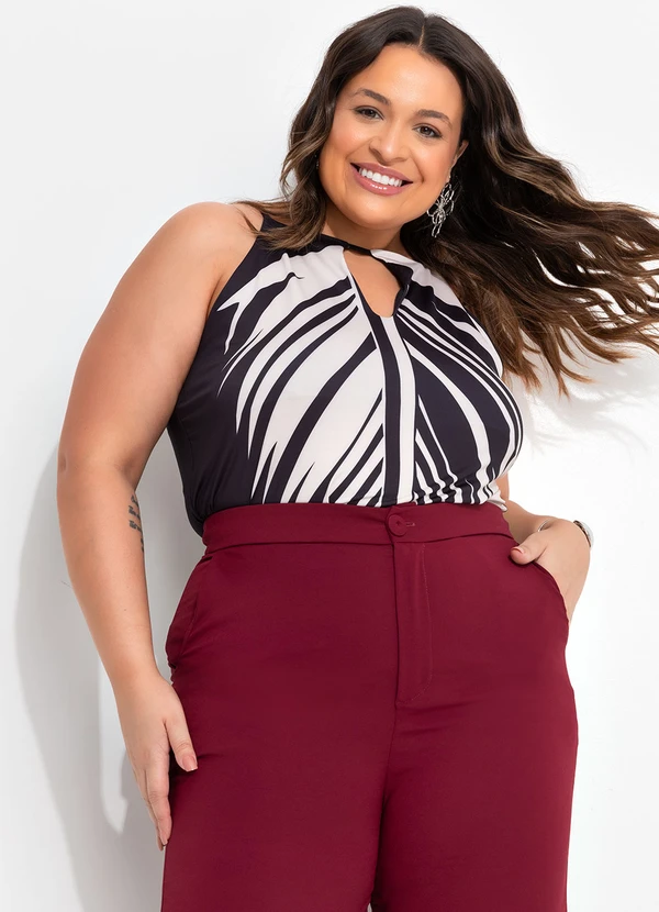 Quintess - Blusa Bege em Malha Fria 17