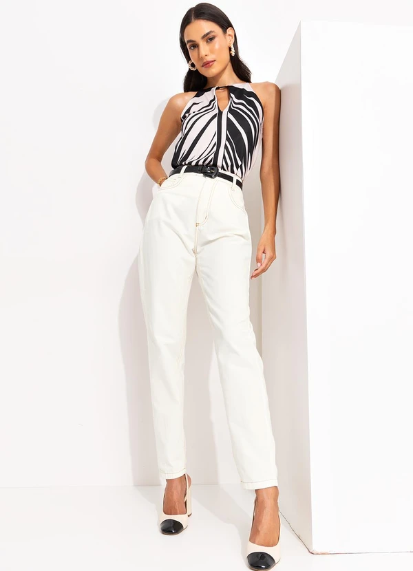 Quintess - Blusa Bege em Malha Fria 7