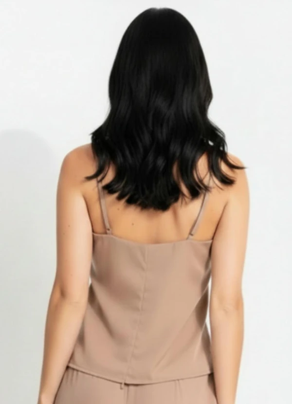 Quintess - Blusa Bege em Tecido Alfaiataria 6