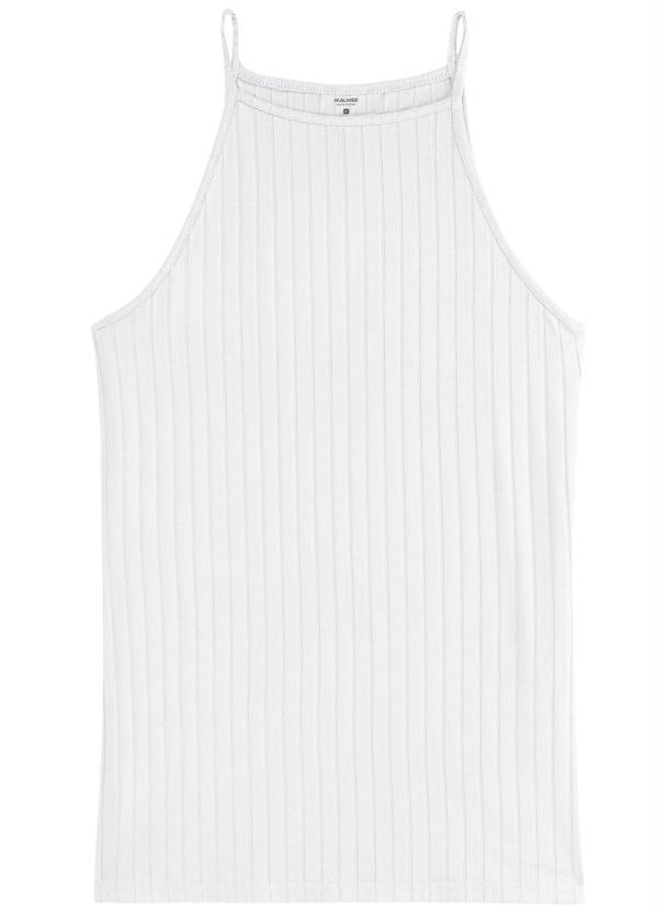 Malwee - Blusa Branca Canelada 5