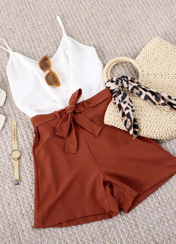 Quintess - Blusa Branco em Crepe Plano