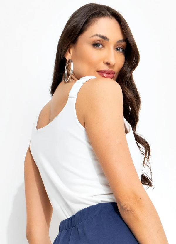 Bimini - Blusa Branco em Poliviscose 2