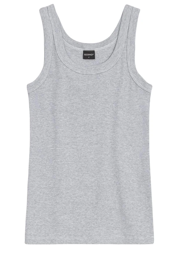 Essendi - Blusa Canelada Feminina Essencial Cinza 2