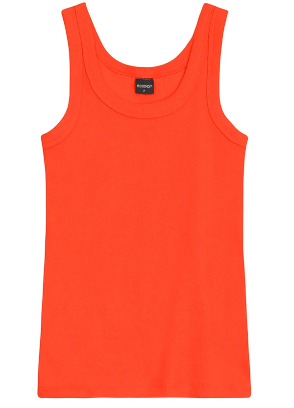 Essendi - Blusa Canelada Feminina Essencial Laranja 6