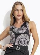 Blusa Caracol Dourado em Malha Fria