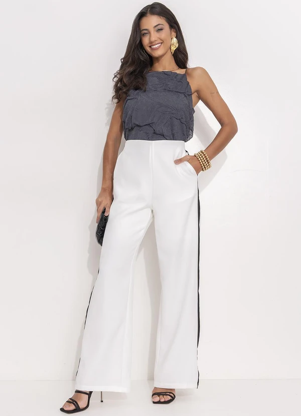 Quintess - Blusa Cinza em Malha Jacquard 7