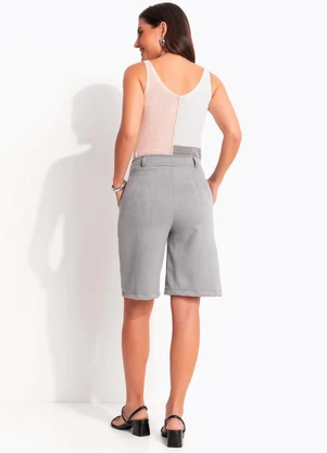 Quintess - Blusa Color Block Rosa em Tricot - QUINTESS