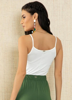 Quintess - Blusa com Alças Off White - QUINTESS