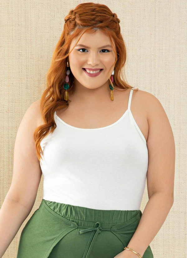 Quintess - Blusa com Alças Off White 10