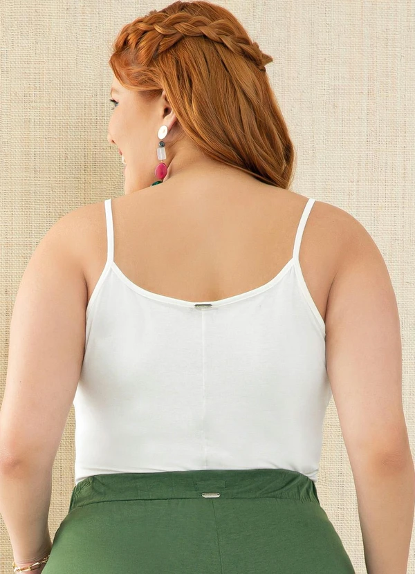 Quintess - Blusa com Alças Off White 11