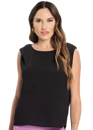 Endless - Blusa Crepe Feminina Preto - ENDLESS