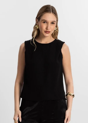 Endless - Blusa Crepe Feminina Preto - ENDLESS
