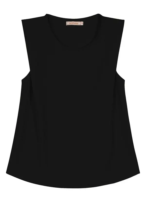 Endless - Blusa Crepe Feminina Preto 4