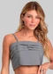 Dianna - Blusa Cropped Feminina de Alça Regulável Cinza - variação: Cinza