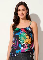 Blusa de Al�a Animais Preto