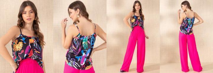 Blusa de Ala Animais Preto