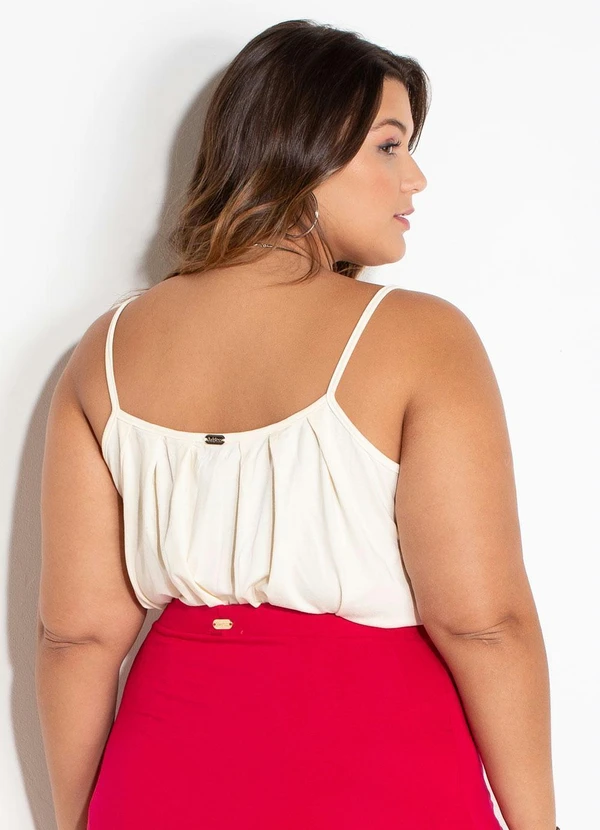 Quintess - Blusa de Alça Areia 5