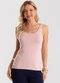 Rovitex - Blusa de Alça Básica Feminina Rosa - variação: Rosa