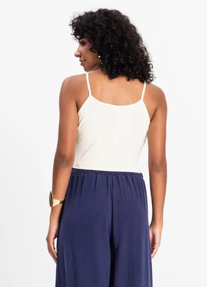 Infinita Cor - Blusa de Alça Bege - INFINITA COR