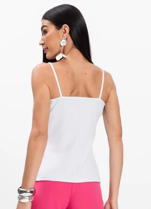 Infinita Cor - Blusa de Alça Branco - INFINITA COR