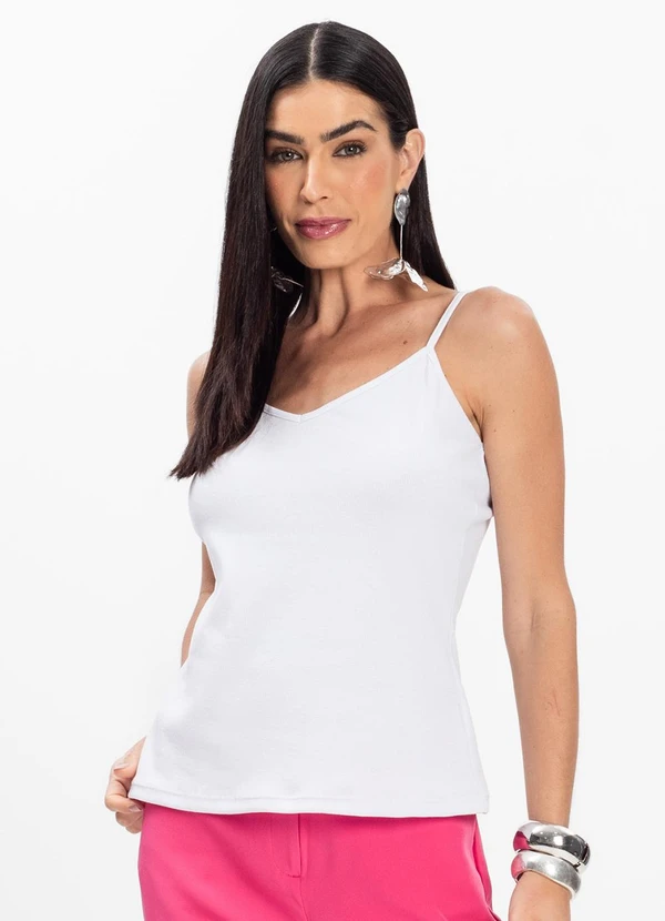 Infinita Cor - Blusa de Alça Branco 1