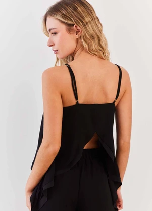 Sofie - Blusa de Alça Chiffon Transpassada Fluid Lines - S - SOFIE