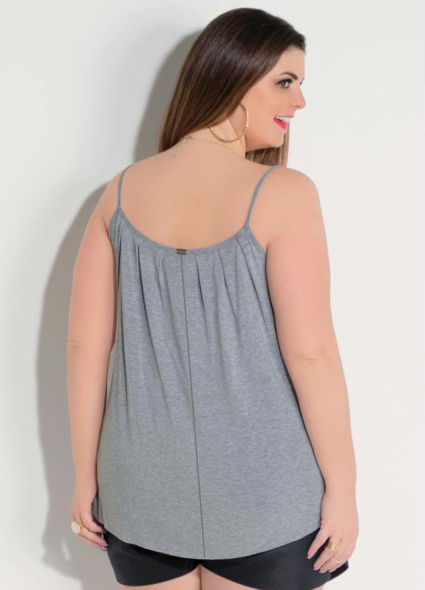 Quintess - Blusa de Alça Cinza 11