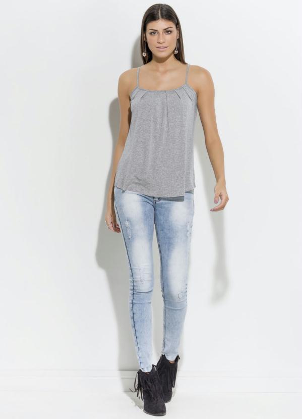 Quintess - Blusa de Alça Cinza 3