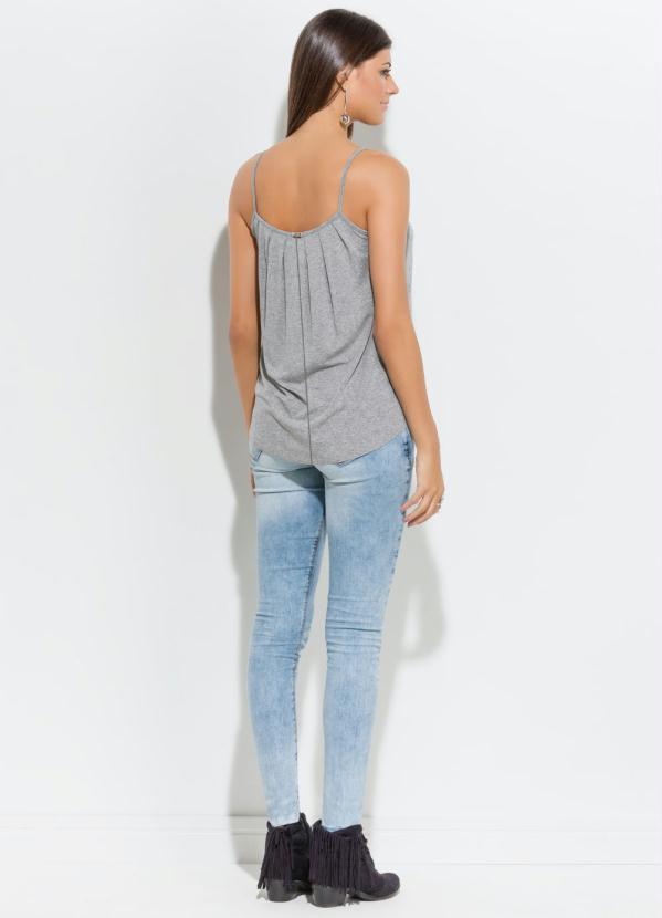 Quintess - Blusa de Alça Cinza 4