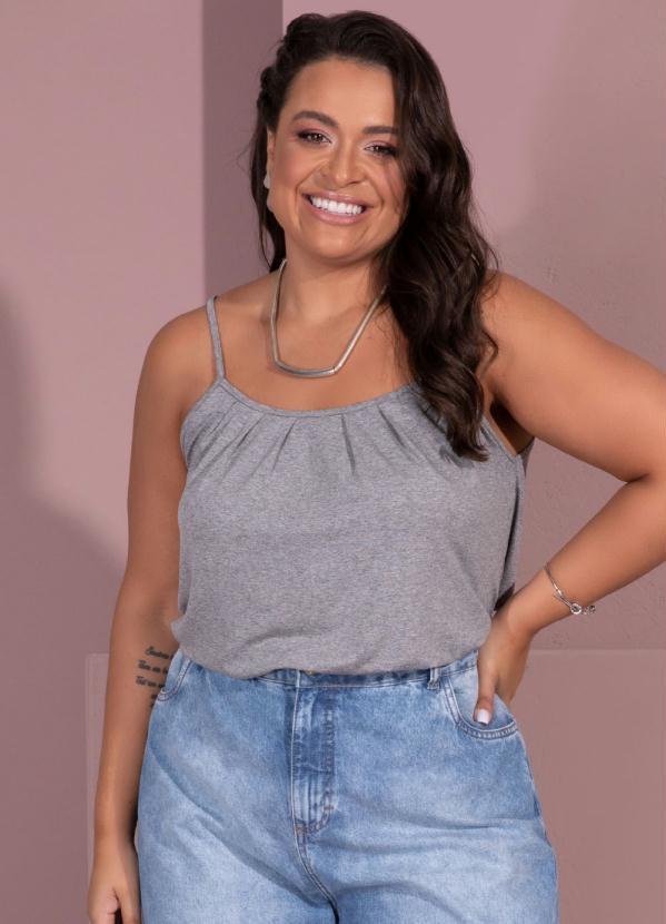 Quintess - Blusa de Alça Cinza 6