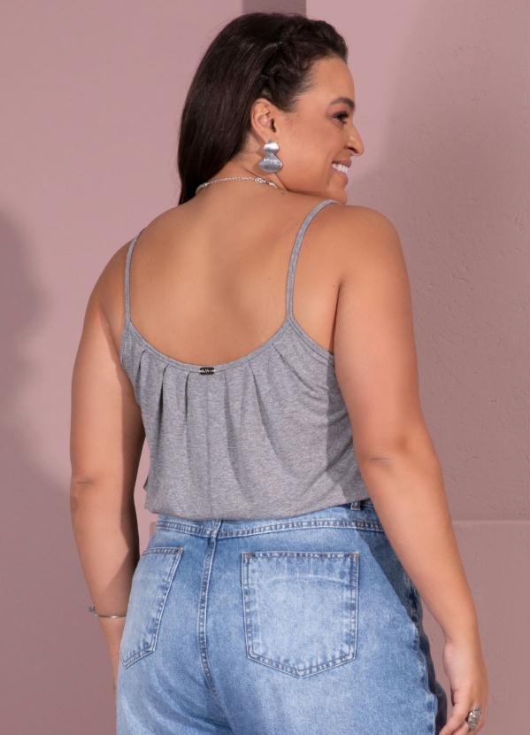 Quintess - Blusa de Alça Cinza 7